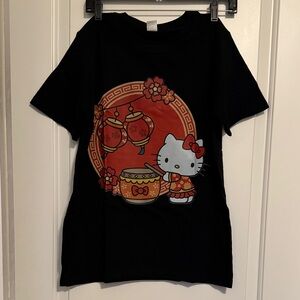 Hello Kitty Black Kids T-Shirt